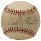 Babe Ruth 1940s New York Yankees Single Signed Baseball w/Case PSA 5 LOA