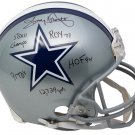 Tony Dorsett Cowboys Signed Full Size Authentic Proline 5 Stats Helmet BAS