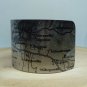 Southern Italy Map Cuff Bracelet. Vintage print cuff for her or him.