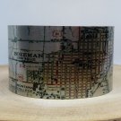 Bozeman Montana Map Cuff Bracelet. Vintage print map cuff for her or him.