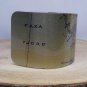 Faxa Fjord Iceland Map Cuff Bracelet. Vintage print cuff for her or him.