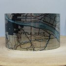 Little Rock Arkansas Map Cuff Bracelet by Enliven Natural