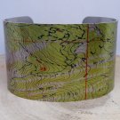 Big Sky Resort Montana Map Cuff Bracelet by Enliven Natural