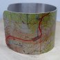 Big Sky Resort Montana Map Cuff Bracelet by Enliven Natural
