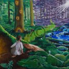 Enchanted Forest 12"x12" Archival Print of original oil painting by Niccolle Breeden.