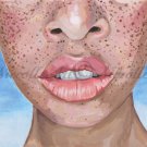Lips 8"x10" Archival Print of original acrylic painting by Niccolle Breeden.