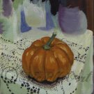 Baby Pumpkin 12"x18" Stretched Canvas Giclee Print of original acrylic painting by Niccolle Breeden.