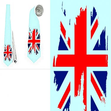 Necktie UK British flag national patriotic pride football fan politic politology parlament mp