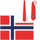 Necktie Norway flag national patriotic pride football fan politic politology parlament mp