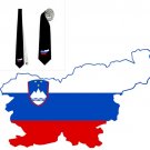Necktie Slovenia flag national patriotic pride football fan politic politology parlament mp