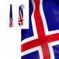 Necktie Iceland flag national patriotic pride football fan politic politology