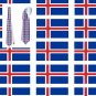 Necktie Iceland flag national patriotic pride football fan politic politology