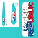 Necktie Czech Republic flag national patriotic pride football fan