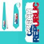Necktie Czech Republic flag national patriotic pride football fan