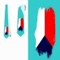 Necktie Czech Republic flag national patriotic pride football fan