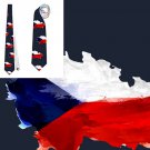 Necktie Czech Republic flag national patriotic pride football fan politic