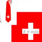Necktie Switzerland flag national patriotic pride football fan