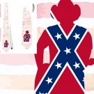 Necktie USA Confederation flag national patriotic pride football fan