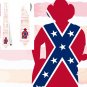 Necktie USA Confederation flag national patriotic pride football fan