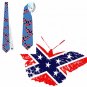 Necktie USA Confederation flag national patriotic pride football fan