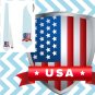 Necktie USA flag national patriotic pride football fan