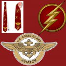 Necktie US coast guard aviator  national patriotic pride football fan