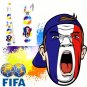 Necktie French flag france francophone national patriotic pride football fan