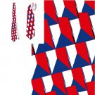 Necktie Czech Republic flag national patriotic pride football fan