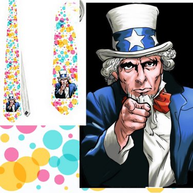 Necktie  Uncle Sam USA patriot national