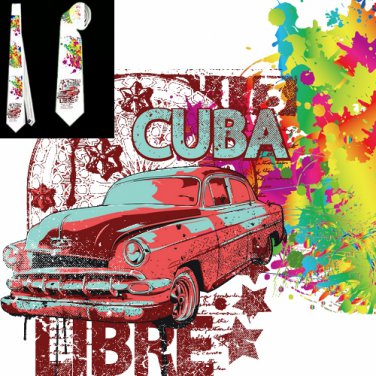 Necktie  Cuba libre old automobile USA Cuba