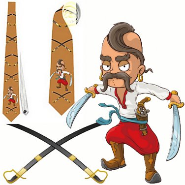 Necktie  Russia Cossack sword  broadsword glaive humor