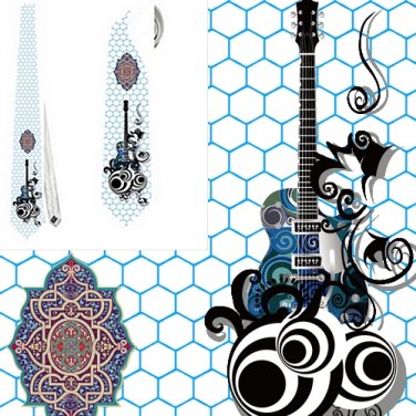 Necktie guitar Gibson rock rock and Roll Muslims India
