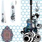 Necktie guitar Gibson rock rock and Roll Muslims India