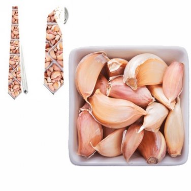 Necktie garlic humor carnival