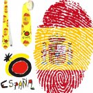 Necktie   Spain flag patriot fingerprint football fen