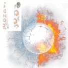 Necktie  volleyball sport  fire