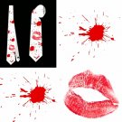 Necktie  kiss blood romantic jealousy