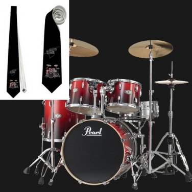 Necktie drums pearl drummer world rock music hard rock
