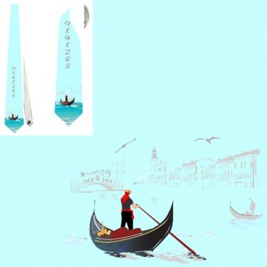 Necktie   Venice gondola gondolier