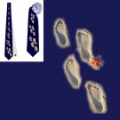 Necktie   footprint Africa send Sahara