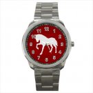 Sport metal watch horse bronco dobbin vaulting horse