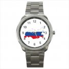 Sport metal watch Russia flag patriot national
