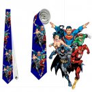 Necktie batman superman aquaman wonder woman justice league