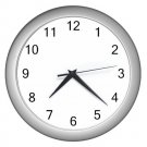 Silver Wall Clock
