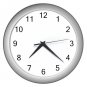 Silver Wall Clock
