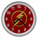 Silver Wall Clock lightning thunderbolt thunder bolt flash shaft