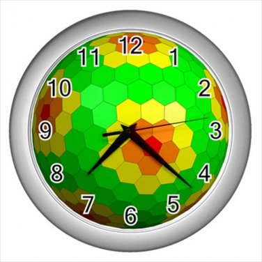 Silver Wall Clock  nirvana outlet