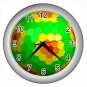 Silver Wall Clock  nirvana outlet
