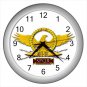 Silver Wall Clock  Rome Rome impair SPQR