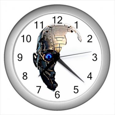 Silver Wall Clock terminator Arnold movie film adventure escapade